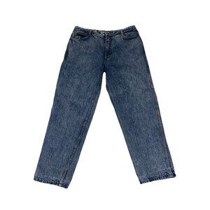 Silver Jeans Medium Wash Straight Leg Stretch Blue Denim Jeans Mens 36 x 30 READ